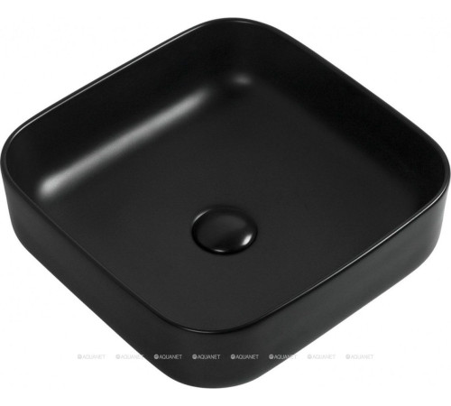 Раковина накладная Aquanet CITY-1-MB 385х385х140 мм черный матовый 00245837