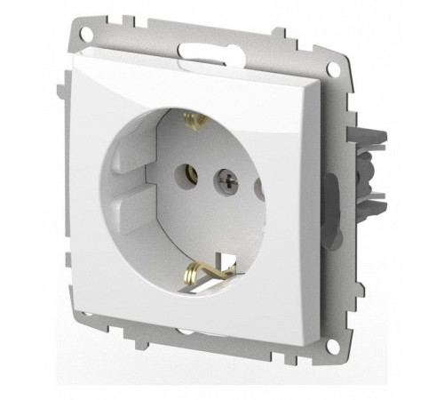 Розетка с заземлением, без рамки Elbi Eleсtriс Zena Vega 609-015600-217