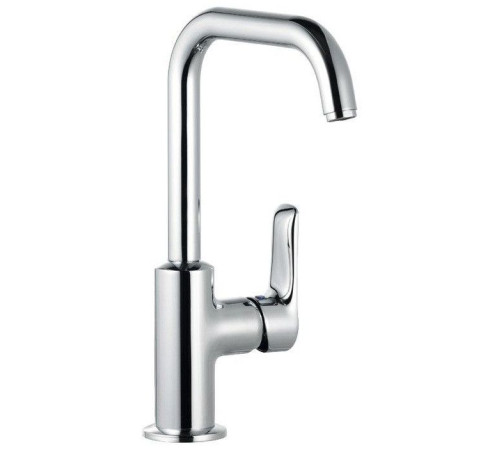 Смеситель для раковины Kludi PureSolid 205 мм со сливным гарнитуром 5 л/мин 340250575