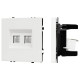 Розетка двойная Ethernet RJ-45 без рамки Arlight SCT 054312