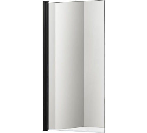 Шторка на ванну Aquanet Delta SBA 08015BL 800x1500 мм поворотная черный профиль AQ DEL SBA 08015BL
