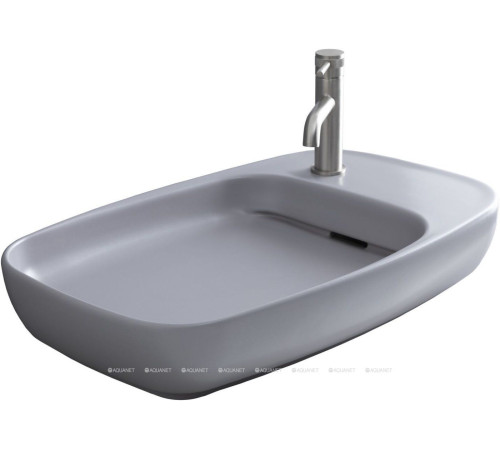 Раковина накладная Allen Brau LIBERTY 2 с щелевым сливом 700x426 мм антрацит 4.32012.AN