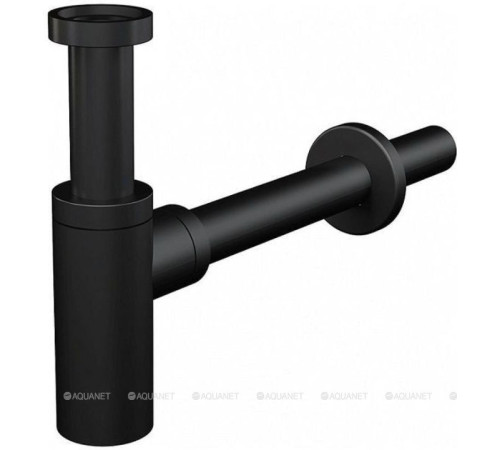 Сифон для умывальника AlcaPlast A400BLACK Design 32 мм круглый черный A400BLACK