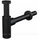 Сифон для умывальника AlcaPlast A400BLACK Design 32 мм круглый черный A400BLACK