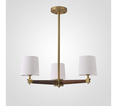 Люстра на штанге ImperiumLoft Jorgenson White/Dark wood STAVRA01