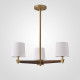 Люстра на штанге ImperiumLoft Jorgenson White/Dark wood STAVRA01