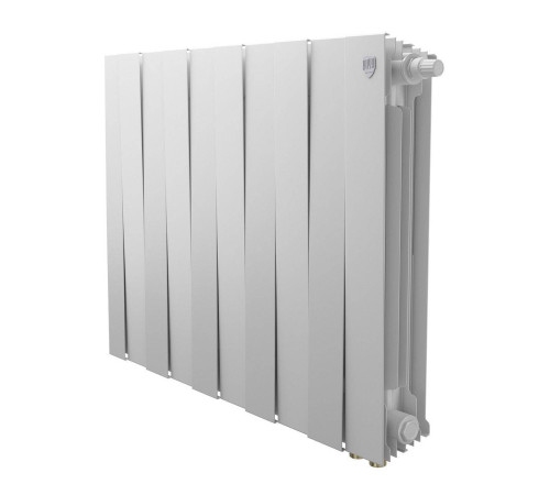 Радиатор биметаллический Royal Thermo PianoForte 500 Bianco Traffico 12 секций нижнее правое подключение VDR80 НС-1506361