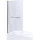 Шторка на борт ванны Allen Brau Priority 800x1500 мм стекло Optiwhite браш. ал. 3.31024.BA