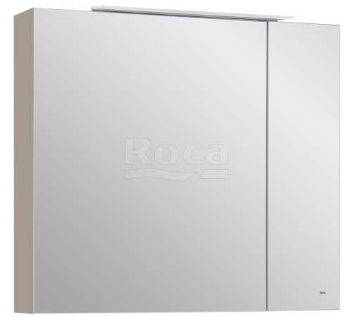 Шкаф зеркальный Roca Oleta 800х700х137 мм LED Капучино матовый A857647515