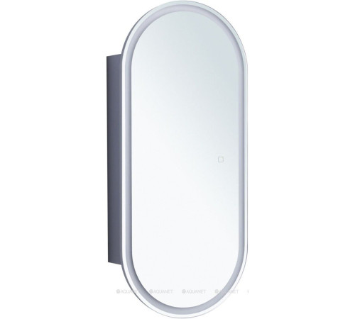 Зеркальный шкаф Aquanet Монте овал 40х90 LED 00344786