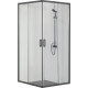 Душевой уголок Aquanet ARI KV 09020BL 900x900x2000 мм квадратный черный/прозрачное стекло AQ ARI KV 09020BL
