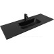 Раковина-столешница Aquanet Flat 120 черный матовый 00329258