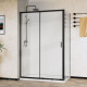 Душевой уголок Vincea City 1200x900 мм черный прозрачное стекло VSR-5CT9012CLB