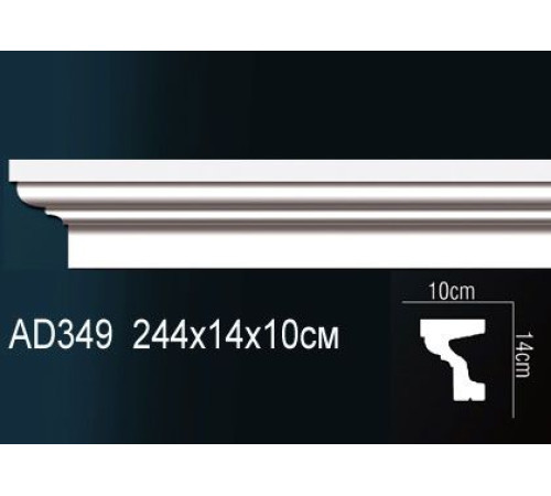 Молдинг Perfect AD349 полиуретановый 2000х40х20 мм AD349