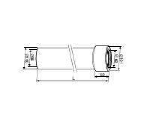 Удлинительный элемент Bosch DN 60/100 1000 мм 7736995067A