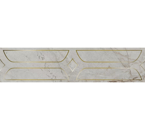 Бордюр Kerama Marazzi Ифран серый светлый глянцевый обрезной 60x14.5x0.9 см KMB3STA001BR
