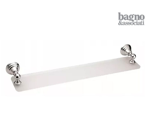 Полка для ванной стеклянная Art&amp;Max Crystal 60 см золото CA 114.52