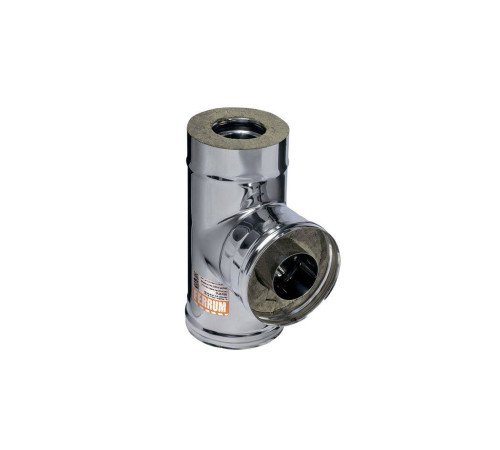 Тройник сэндвич 90° Ferrum AISI 430/0.5 мм + нерж. 150х250 мм Аf4409