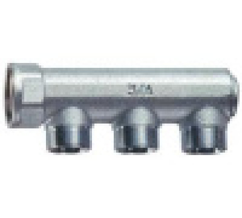 Коллектор концевой FAR 3/4 ВР на 2 отвода M24x19 межосевое 36 мм FK 3000 C34