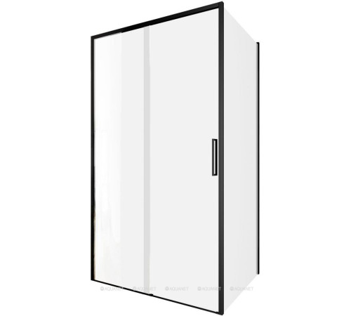 Душевое ограждение Aquanet Pleasure Evo 110x90 см дверь и стекло черный анод AE65-110x90-BT