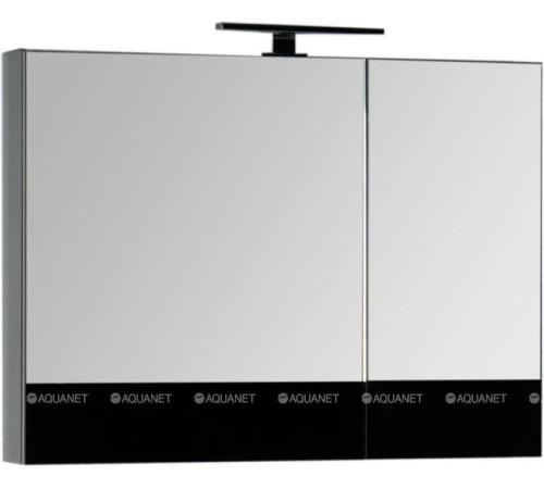 Зеркало-шкаф Aquanet Верона 90 черный 00172340