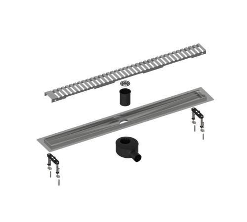 Душевой лоток Timo Drain System 700 мм решетка Lines сатин DS230107/01
