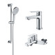Набор смесителей 3 в 1 Aquanet Лугано (AQ1710CR + AQ1740CR + AQ2022CR) AQ1730CR