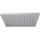 Верхний душ с кронштейном Paffoni Syncro 200x200 мм белый матовый ZSOF075BO/ZSOF063BO
