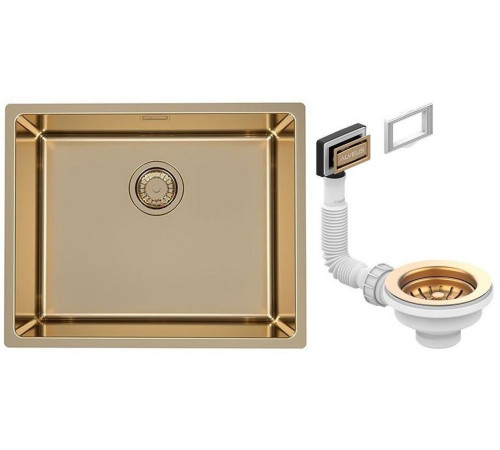 Мойка кухонная Alveus Kombino 50 Monarch Bronze 542х442х195 мм с выпуском 1122674