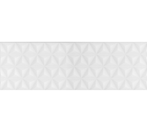 Плитка настенная Kerama Marazzi Диагональ белый структура обрезная 25х75 см 12119R