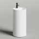 Раковина напольная Salini Armonia Round Top 01 45х45х90 см 1 отв. S-Sense белый глянцевый слив в стену 130411TG