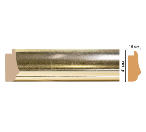 Багет из полистирола Decomaster 41х18х2900 мм 477-1143 ДМ
