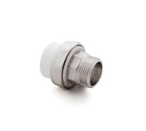 Муфта комбинированная разъемная Valfex PPR НР 25х3/4 белая 10644
