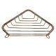 Полка-решетка для ванной угловая Tiffany World Harmony 534 подвесная 18x18x4 см бронза TWHO534br