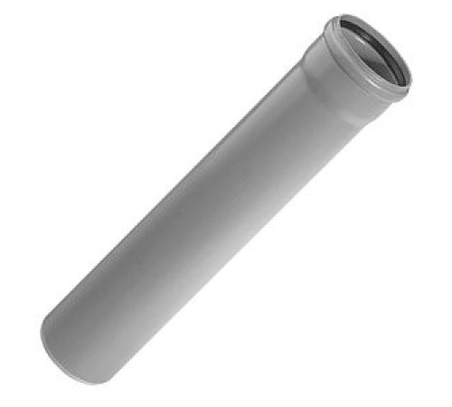 Труба канализационная раструбная Uponor Decibel 50x2.0 мм 0.25 м ПП серая 1051088