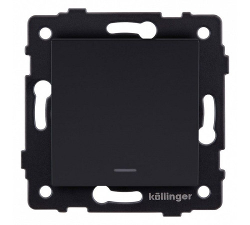 Выключатель проходной одноклавишный с подсветкой без рамки Kollinger REA-S-004BM
