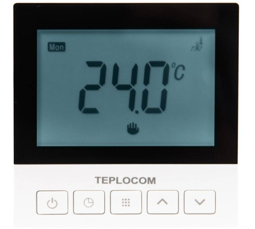 Термостат комнатный TEPLOCOM TSF-Prog-220/16A программируемый для теплого пола 921