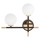 Бра LUMINA DECO Marsiada LDW 6033N-2 BK+FGD