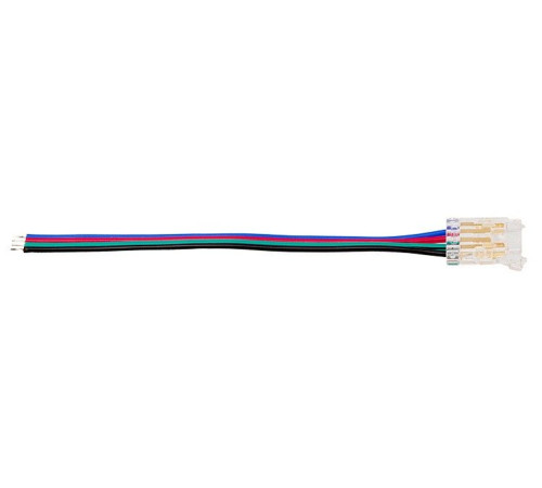 Соединитель с проводом универсальный Wolta WLS-4PIN-RGB-10MM-1