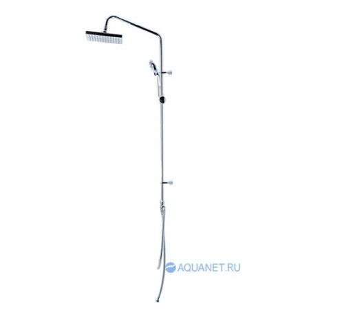 Душевая колонка без смесителя Bravat Fit-S квадратная лейка D283CP-2A-RUS