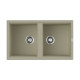 Кухонная мойка Omoikiri Tedori 86-2-BE 86x51 см ваниль 4993925