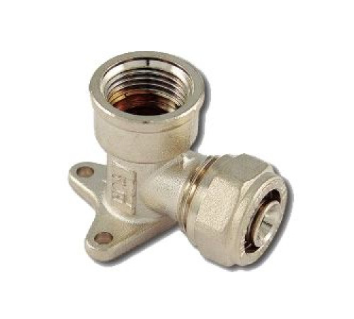 Уголок пресс с внутренней резьбой и фланцем Tiemme 16x2.0-3/4 1600096