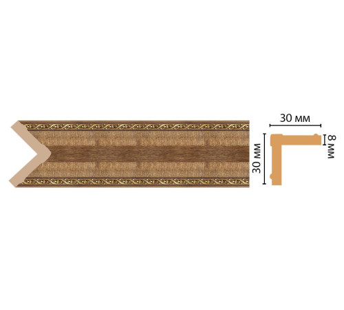 Угол интерьерный DECOMASTER 116-3 ДМ 30x30x2400 мм 116-3 ДМ