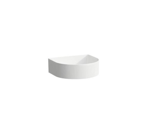 Раковина накладная Laufen Sonar 41x36.5x13 см без отверстия с текстурой белый глянцевый 8.1234.3.000.112.1
