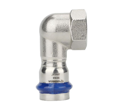 Угольник раструбный Varmega Inox Press 22х3/4 ВР VM714002205