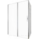 Душевое ограждение Allen Brau Priority 1400х800 мм 8 мм хром 3.31034.00/3.31040.00