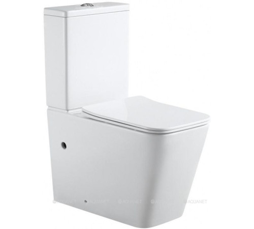 Чаша напольного унитаза Aquanet Tavr 2.0 C1 Rimless с сиденьем Soft Close Slimseat Tavr 2.0 C1