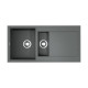 Кухонная мойка OMOIKIRI Sakaime 100-2-GR Tetogranit 100x50 см leningrad grey 4993562