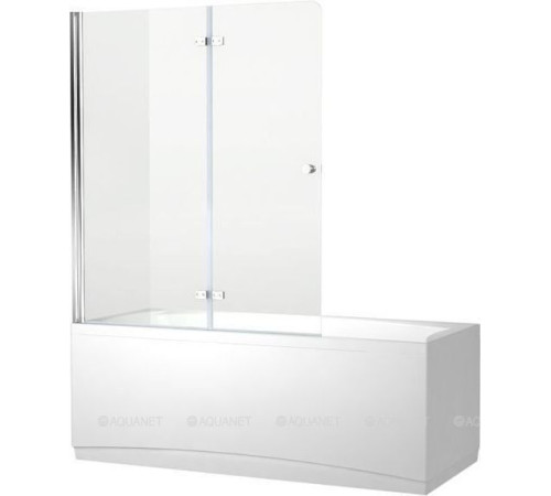 Шторка для ванны Aquanet Beta 4 1220x1400 мм прозрачное стекло петли хром NF6222-hinge