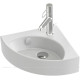 Раковина угловая Jacob Delafon Odeon RG 340х340 мм с переливом EGP112-00